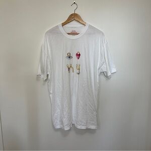 Susan Alexandra I Love NY Charm Tee in White XXL